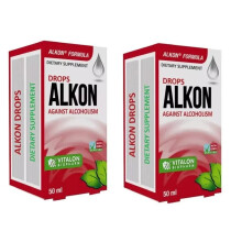 2X ALKON causes repulsion to alcohol and nausea 50ml