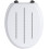 SQ Professional DIAMANTE DIAMONDS CRYSTAL BLACK WHITE TOILET SEAT (White) 1