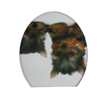 PUPPY DESIGN STYLISH WHITE TOILET SEAT (White)