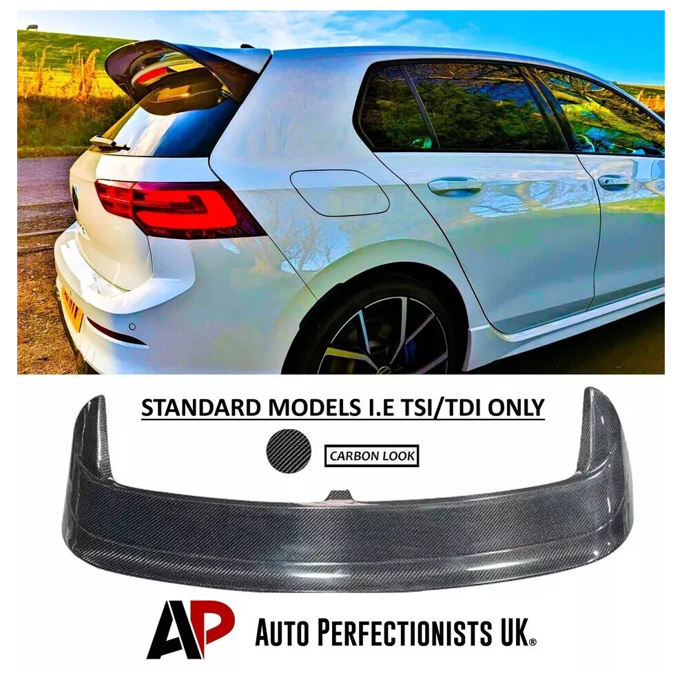 For Vw Golf Mk8 Tsi Tdi Cs Clubsport Style Rear Roof Spoiler Boot Wing 5061072662560