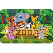Zoo Animals Placemat 43 x 28 cm Kids Tablemat