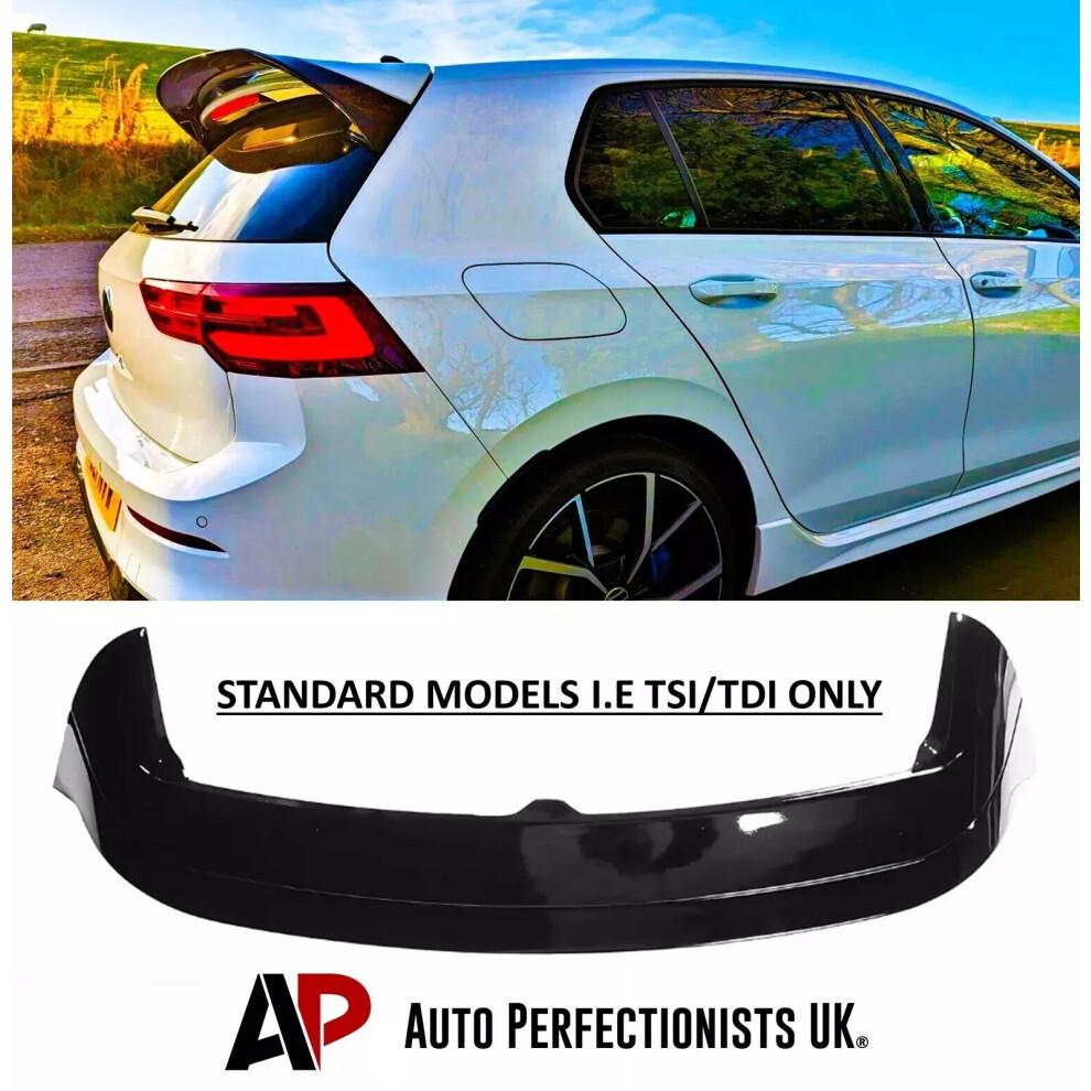 For Vw Golf Mk8 Tsi Tdi Cs Clubsport Style Rear Roof Spoiler Boot Wing 5061072660788