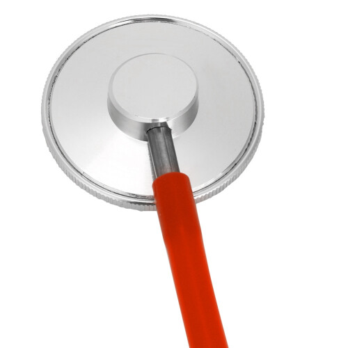 Professional Single Head Stethoscope Aluminium Alloy Heart Lung Detection Echoscope (Red) 2
