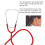 Professional Single Head Stethoscope Aluminium Alloy Heart Lung Detection Echoscope (Red) 9
