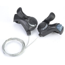 One Pair Outdoor Mountain Bicycle TX-30 Thumb Gear Shifters 3X7 Speed Shift Lever and Set