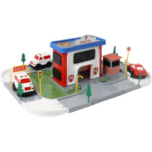 Hospital Building Playsets Pretend Role Play Toys Kids with Ambulance