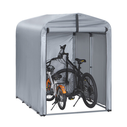 SoBuy Υπαίθριο Γκαράζ Ασημί 120x176x163 cm