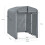 SoBuy Υπαίθριο Γκαράζ KLS11-DG Γκρι 120x176x163 cm 5