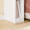 Mesa de Cabeceira SoBuy 20cm com Gaveta Ondulada Branco/Madeira 10