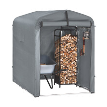 SoBuy Outdoor Autogarage wasserdicht 120x176x163 cm grau