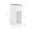 Mesa de Cabeceira SoBuy 20cm com Gaveta Ondulada Branco/Madeira 5