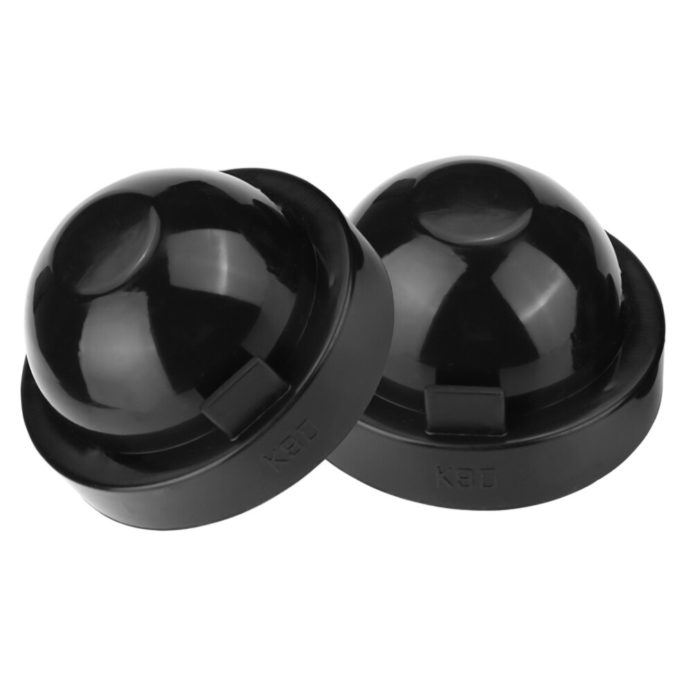 2Pcs 90Mm Rubber Car Led Headlight Dust Cover Housing Seal Cap Waterproof Black 9471325115372