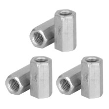 10pcs Long Rod Nut Hex Hexagonal Sleeve Nut Standoff Threaded Fasteners (M6 * 25)