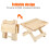 Foldable Solid Wood Small Square Bench Rural Styles Bench Ergonomic Design Fine Workmanship 8