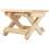 Foldable Solid Wood Small Square Bench Rural Styles Bench Ergonomic Design Fine Workmanship 1
