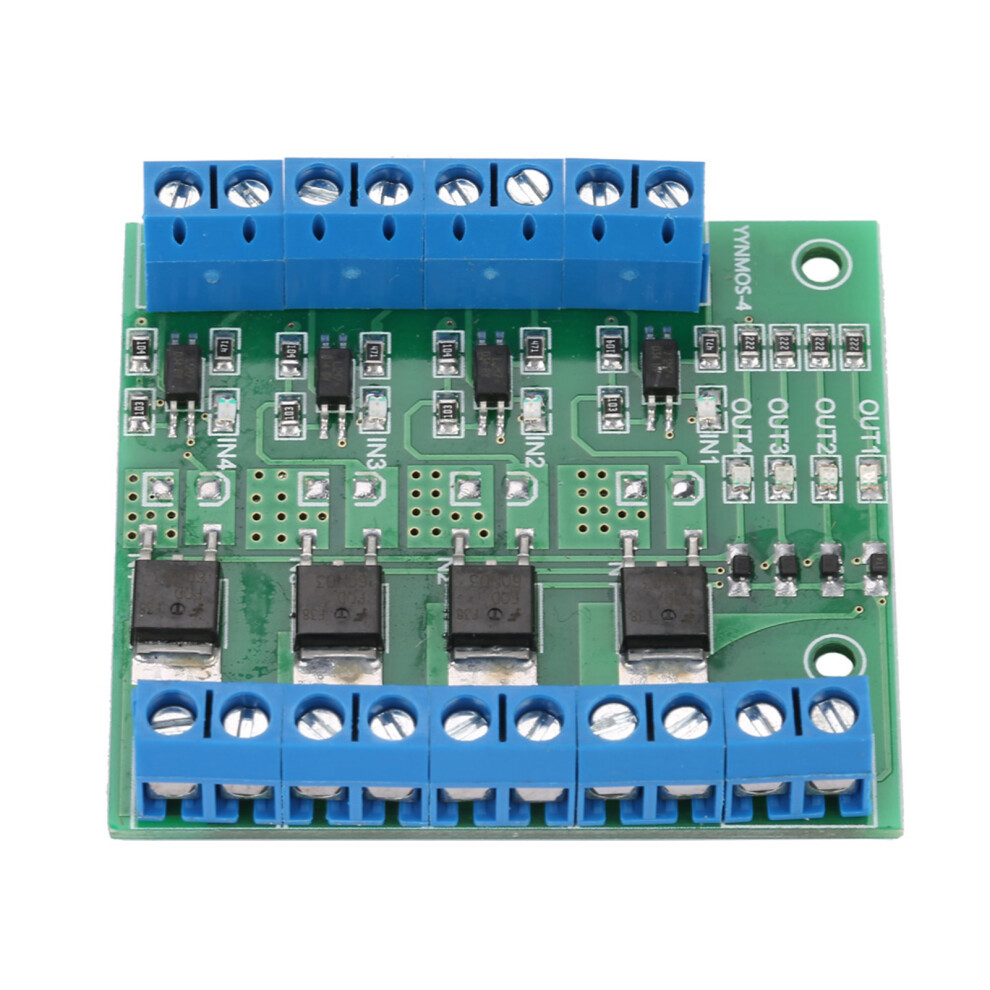 Pwm 4-Channel Mos Fet Module Plc Amplifier Circuit Board Driver Module 3-20V To 3.7-27Vdc 10A 8491325118099