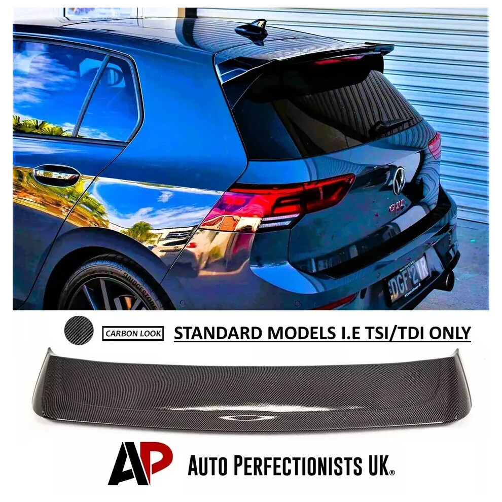 For Vw Golf Mk8 Tsi Tdi Os Style Rear Roof Spoiler Boot Lip Wing Kit 5061072662539