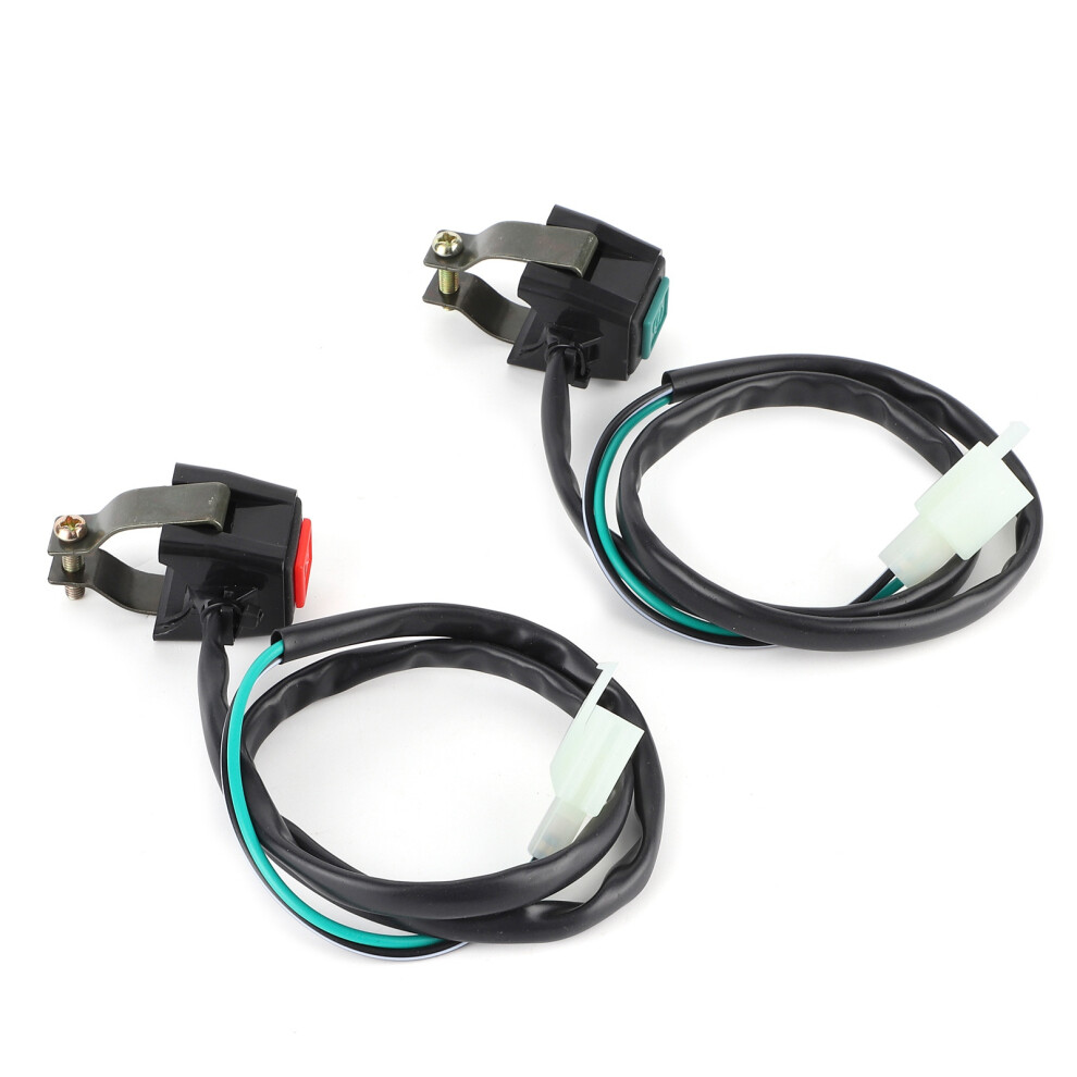 Universal Motorcycle Starter Kill Switch Handlebar Ignition Dual Button 22Mm Fit For Yamaha Atv Dit Bike 9301325124077