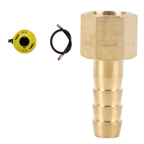 Scuba Diving Regulator Hose Adapter Connector 3.5cm Length Thickened Copper Hose Barb Fitting 2