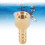 Scuba Diving Regulator Hose Adapter Connector 3.5cm Length Thickened Copper Hose Barb Fitting 6
