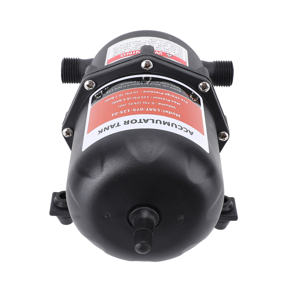 0.75L Mini Pressure Tank With Clamps 1/2 Mnpt Port Pre Pressurized Accumulator Tank For Rv Boat Trailer Maximum 125Psi 8751325125306