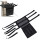 Universal Treestand Seating Mesh Fabric 3 Adjustable Locking Buckles Tree Stand Seating Replacement with Storage Pouch Black 14