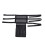 Universal Treestand Seating Mesh Fabric 3 Adjustable Locking Buckles Tree Stand Seating Replacement with Storage Pouch Black 11