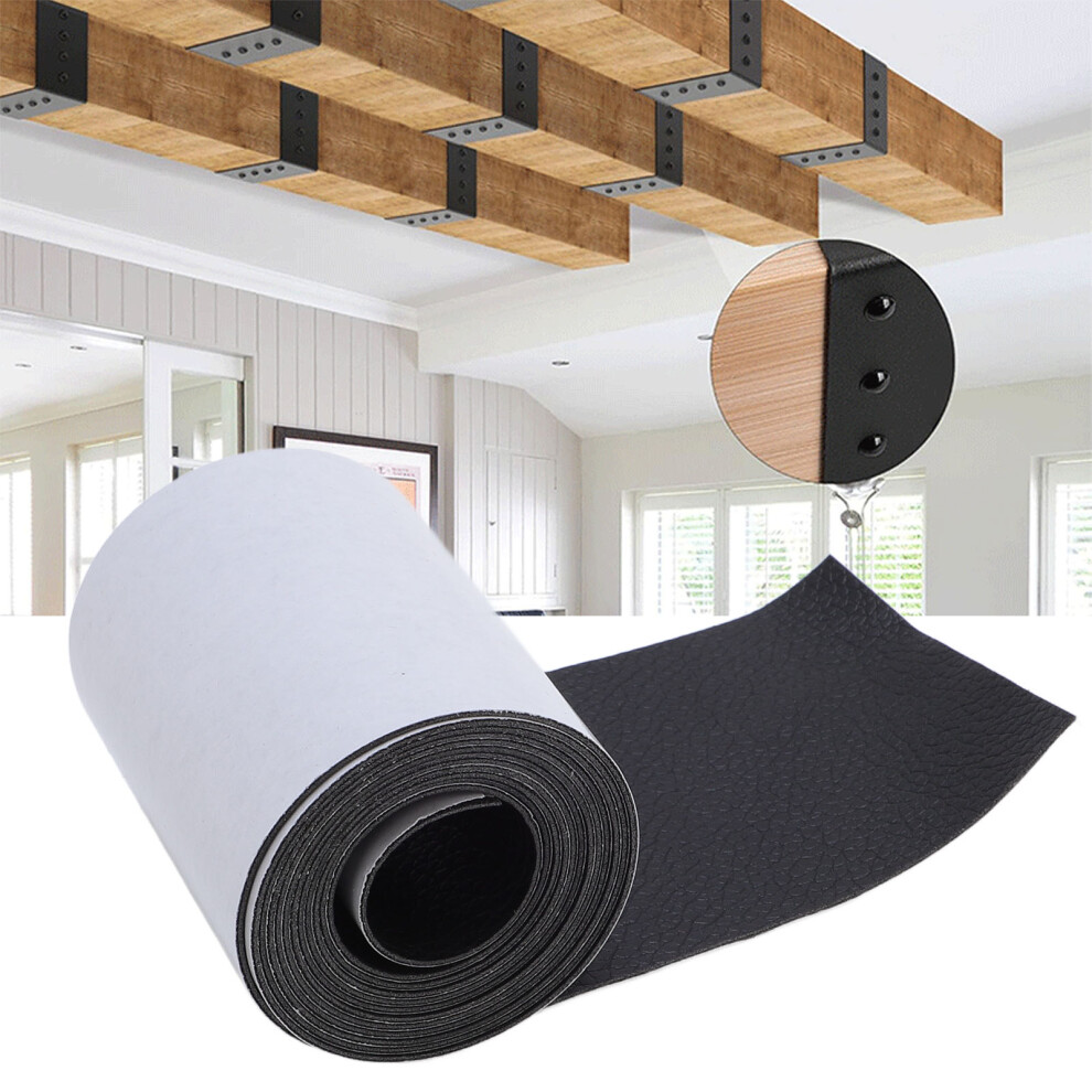 Faux Wood Beam Strap 5Ft Pvc Leather Flexible Self Adhesive Gap Hiding Tape Decorative Ceiling Beam Strap For Architectural Cabin Shutter 4 8451325126470