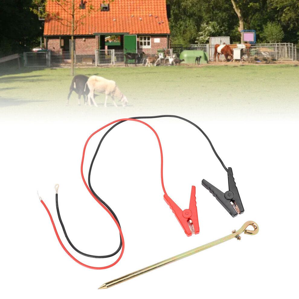 Electric Fence Wire Grounding Rod Solar Electric Fence Charger Wire With Crocodile Clip For Generator Electric Fence 9481325126513