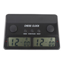 3-in-1 Digitale Schachuhr mit Countdown- und Zusatzsekundenfunktion für chinesisches und internationales Schach