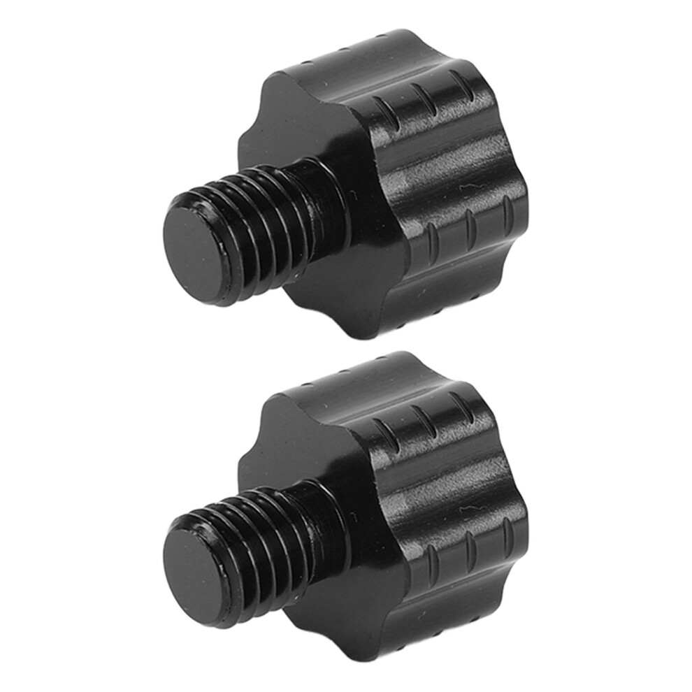 2Pcs Motorcycle Rearview Mirror Adapter Bolts Aluminum Alloy Anti Slip Mirror Mount Adapter Screw For Motorbike Black 8321325130923