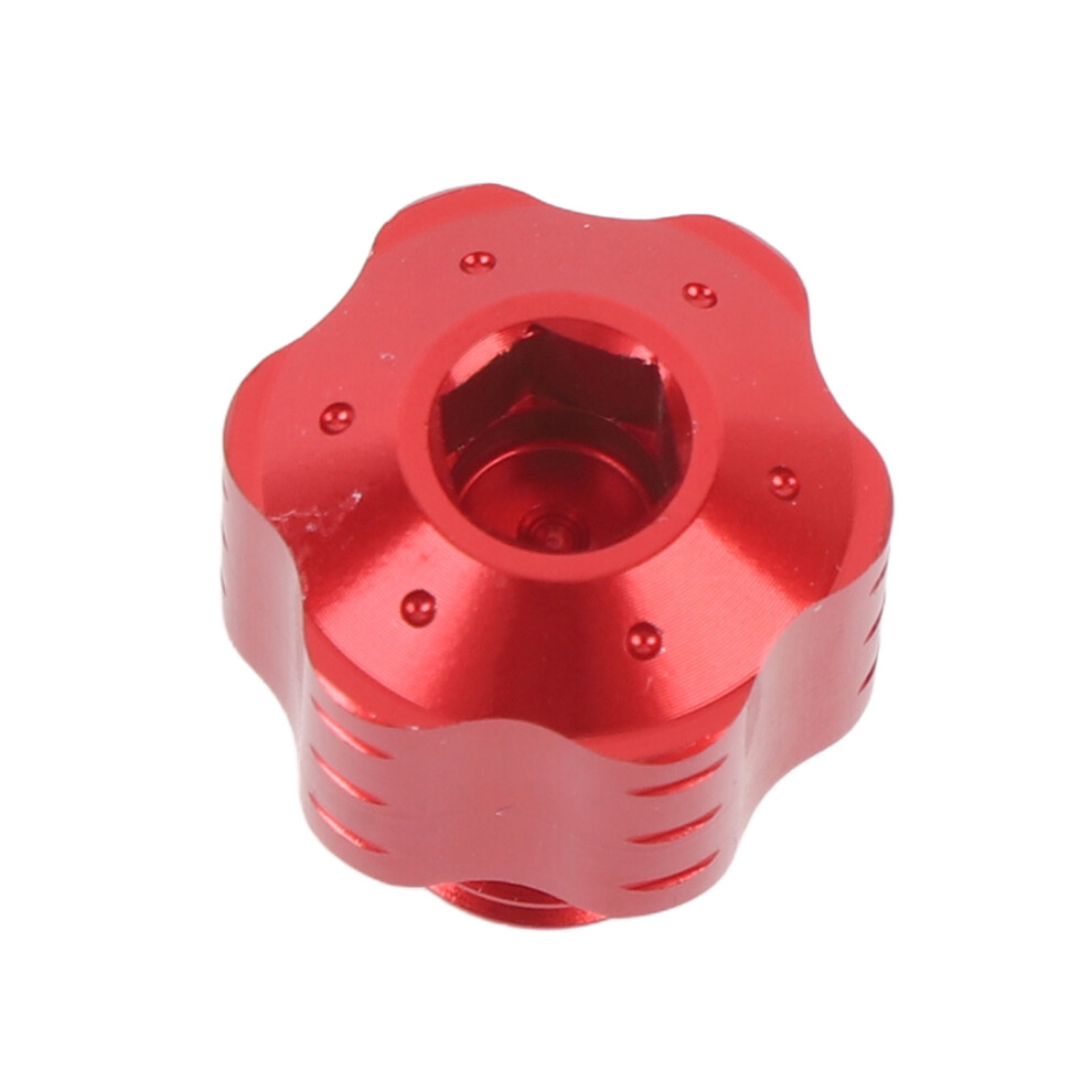 2 Pcs Motorcycle Rear View Mirror Hole Plug 10Mm Reverse Thread Aluminium Alloy Mirror Hole Screws Bolts Red 7601325130958