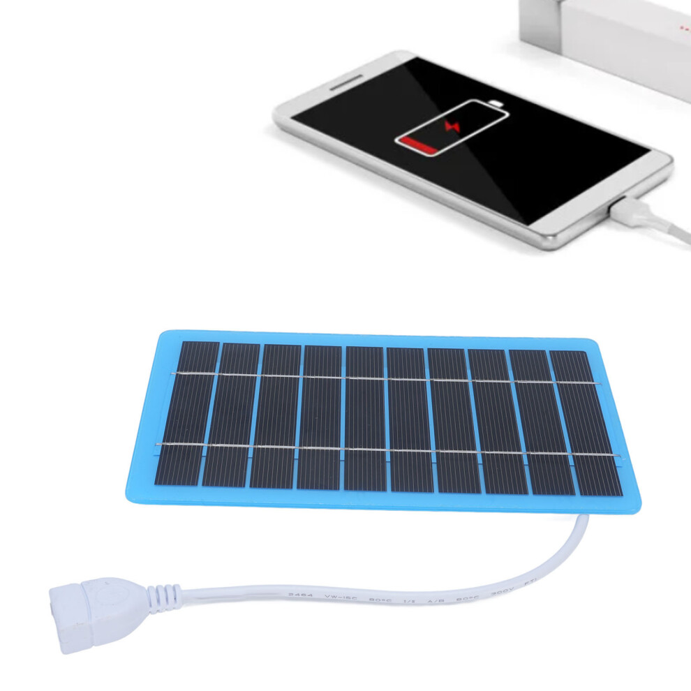 5W 5V Solar Panel Monocrystalline Silicon Efficient Charging Lightweight Portable Solar Panel Charger 8101325130662