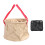 Faltbarer Eimerbehälter 20 L beige tragbar 2