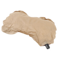 Inflatable Compact Travel Pillow Portable Sponge Seating Pillow for Nap Camping Car Khaki