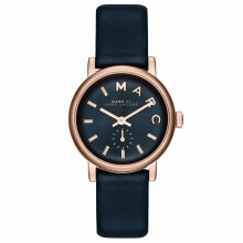 Marc Jacobs MBM1331 Rose Gold Blue Leather Strap Ladies Watch