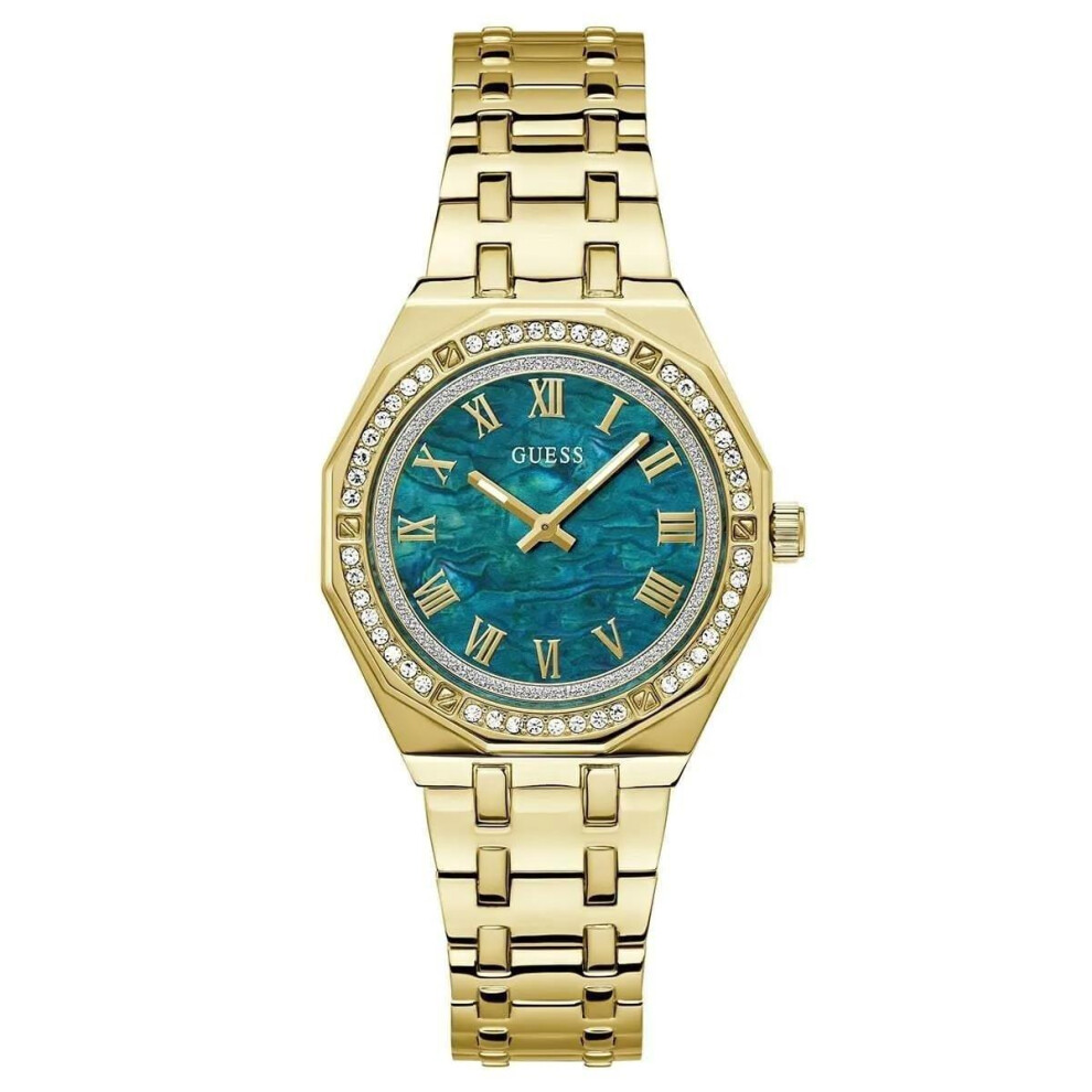 Guess Gw0770l2 Women's Wristwatch Blue,Gold