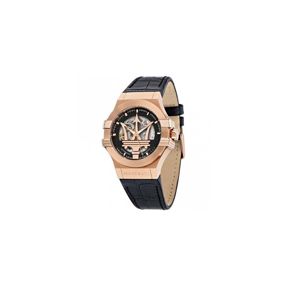 Maserati R8821108039 Potenza Automatic Black Skeleton Dial Men's Watch