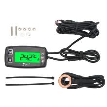 Motorcycle Digital Thermometer, BOROCO 3 in 1 Digi