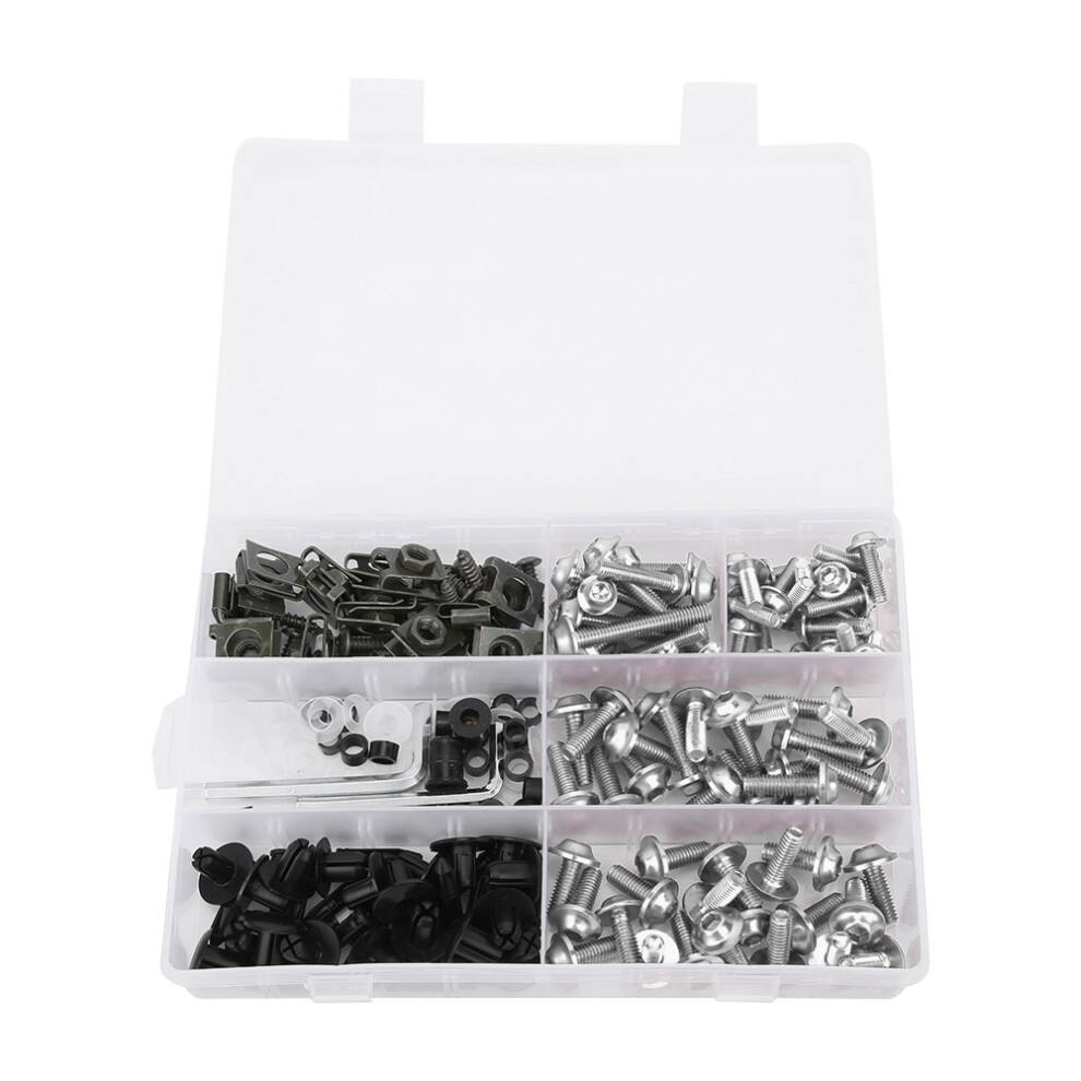 Dingln 198Pcs/Set Windscreen Fairing Screws M5 M6 9037306159409