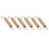 Vobor 6pcs Stainless Steel Muffler Exhaust Pipe Sp 2