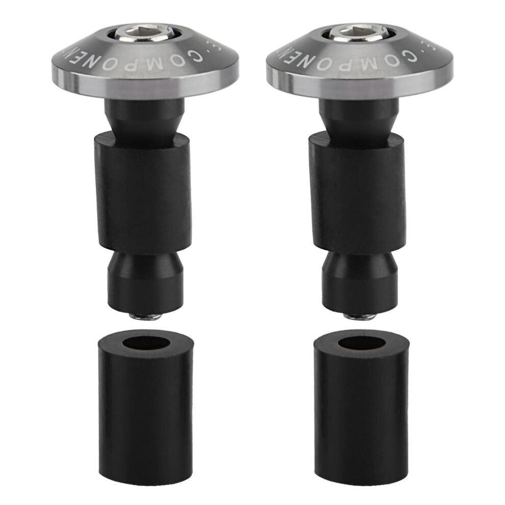 Vobor Universal 22Mm Motorcycle Bar End Plugs,Alum Black/Silver/Green 9037306158945