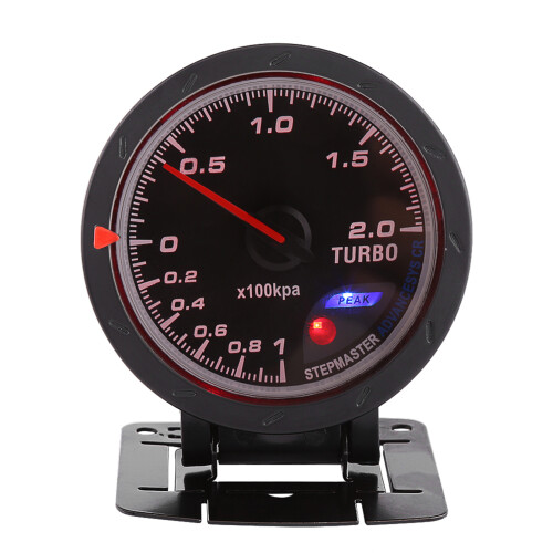 Vobor Universal 60mm LED Turbo Boost Meter Gauge B 1