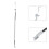 Front Door Lock Cable Rod Central Latch Cable Rod 6