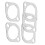 Vobor 2.5" Aluminium Alloy Exhaust Header Down Pip 9