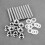 Lsaardth Exhaust Manifolds Bolt- 10pcs Stainless S 6