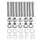 Lsaardth Exhaust Manifolds Bolt- 10pcs Stainless S 3