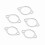 BOROCO Exhaust Flange Gasket, 5Pcs 3'' Ceramic Exh 5
