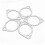 BOROCO Exhaust Flange Gasket, 5Pcs 3'' Ceramic Exh 2
