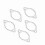 BOROCO Exhaust Flange Gasket, 5Pcs 3'' Ceramic Exh 4